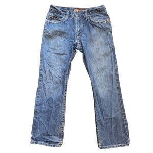 Ariat Jeans Men's 32 x 30 Blue Work FR M4 Cat 2 Low Rise Boot Relaxed